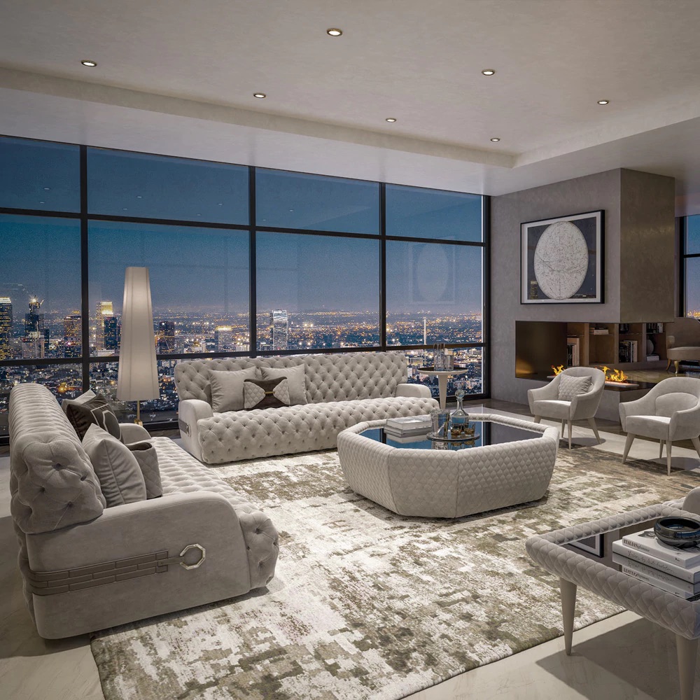 Luxury Penthouse Living Room